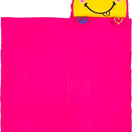 Kid's Nap Buddies Character Preschool Nap Mat, Toddler Sleeping Bag with Pillow for Daycare, Ages 3+
