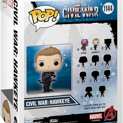 Funko Pop Marvel: Captain America: Civil War Build A Scene - Hawkeye Figure 2 of 12 - Amazon Exclusive - Collectable Vinyl Figure - Gift Idea - Official Merchandise - Toys for Kids & Adults