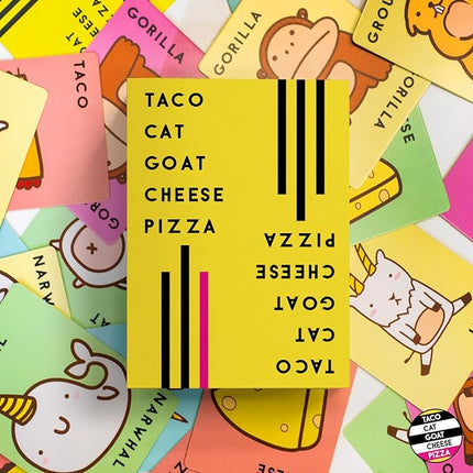 Taco Cat Goat Cheese Pizza Card Game – Wildly Entertaining & Easy To Learn - Great for Adults, Teens, Kids and Families - Card Games and Board Games for Family Game Night - 10 Min, Age 7+, 2-8 Players