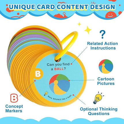 Indoor Scavenger Hunt for Toddlers, 27pcs Scavenger Hunt Cards at Home, Learning Games for Boys and Girls Ages 2-3, Birthday Gifts for Kids