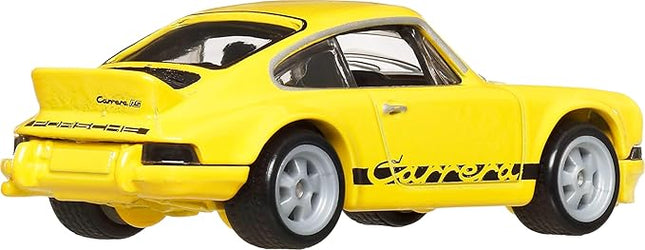 Hot Wheels Premium Car Culture Hammer Drop 1:64 Scale Die-Cast Porsche 911 Carrera RS 2.7 Vehicle with Real Riders Tires & Metal/Metal Body & Chassis