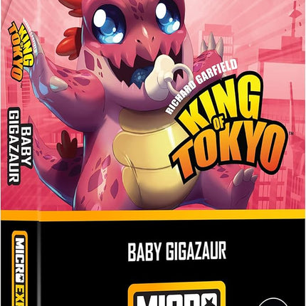 IELLO King of Tokyo: Baby Gigazaur Micro Expansion - Iello, Card Game Expansion to Play with King of Tokyo Base Game