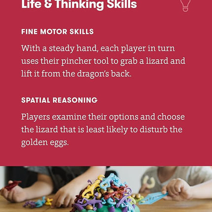 SimplyFun Dreaming Dragon - A Game for Kids Based on Steady Hands, Concentration, and A Little Luck - 2 to 4 Players - Kids Game Ages 6 & Up
