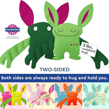 Bumpas Weighted Plush Toy – Machine Washable Calming Stuffed Animal for Kids – Arms and Body are Weighted to Give a Realistic Hug – Soft Companion for Playtime, Naptime & Travel (Me Mee)