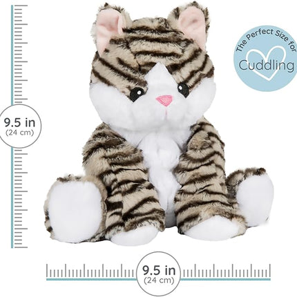 Kiki Kitten - Microwavable & Weighted Plush Stuffed Animal - Heated Plushie for Warmth - Cute, Soft, Cozy Toy for Adults & Children (Boys, Girls, & Toddlers) by Warm Pals