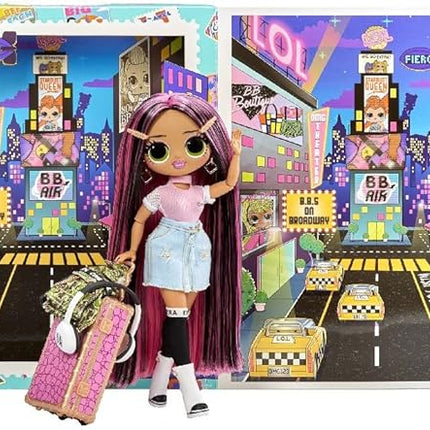 L.O.L. Surprise! OMG World Travel™ City Babe Fashion Doll with 15 Surprises Including Outfit, Travel Accessories and Reusable Playset – Great Gift for Girls Ages 4+