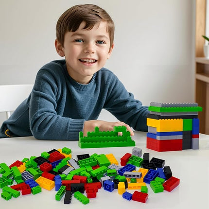 1000 Pieces Building Blocks, Bulk Classic Building Bricks Toy, Big Box of Basic Bricks, Compatible with Major Brands, Educational Construction Toys & Gifts for Kids 4+