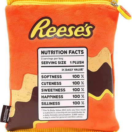 Anirollz x Hershey Reeses Snack Bag Mini Plush Set – Kawaii Collectible Plush Toys – 3-Color Kittiroll, Brown Foxiroll & Chickiroll