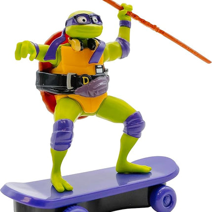 Teenage Mutant Ninja Turtles Toy, Donatello Sewer Shredder Pullback Skateboard, Mutant Mayhem TMNT Collectible Ninja Turtle, Ages 3+