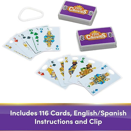 PlayMonster Five Crowns Waterproof Cards Games – Pool, Summer Toys, Pool Games, Family Game Night, The Game isn’t Over Until The Kings Go Wild!, 5 Suited Rummy Style Card Game, Ages 8+