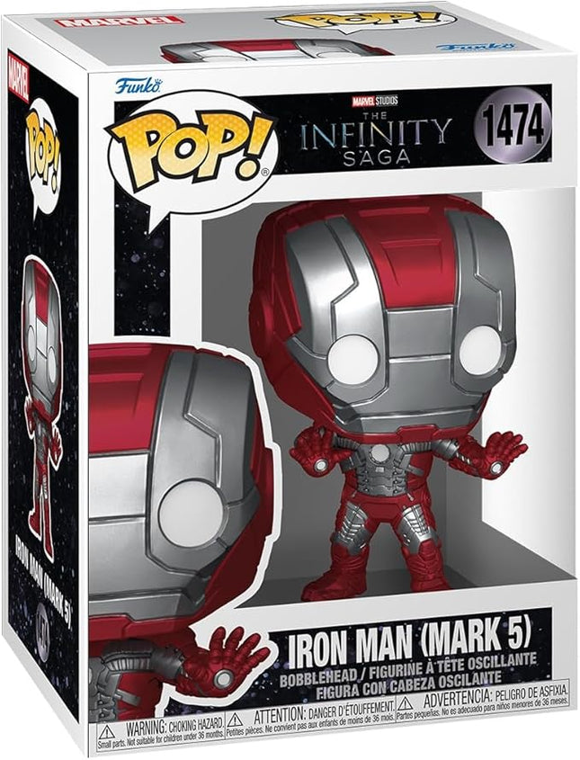 Funko Pop Marvel: Infinity Saga - Iron Man - (Mark 5) - Collectable Vinyl Figure - Gift Idea - Official Merchandise - Toys for Kids & Adults - Superheroes Fans - Model Figure for Collectors