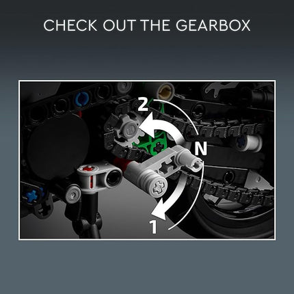 LEGO Technic Kawasaki Ninja H2R Motorcycle Toy - Building Toys for Kids, Boys & Girls, Ages 10+ - Kickstand for Display - Model Kit Birthday Gift - 42170