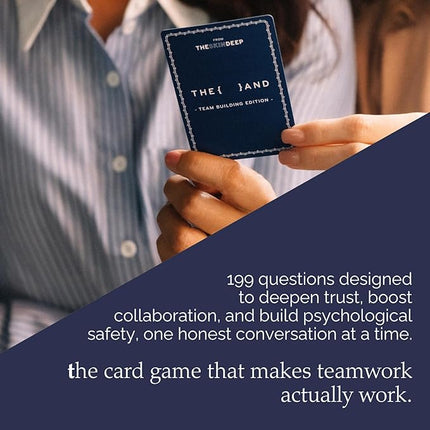 {THE AND}) Team Building Edition - 199 Conversation Card Game for Building Better Teams - Icebreaker Conversation Starter Questions to Connect with Each Other & Boost Team Chemistry by The Skin Deep