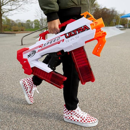 Nerf Ultra Speed Fully Motorized Blaster, Fastest Firing Nerf Ultra Blaster, 24 Nerf AccuStrike Ultra Darts, Uses Only Nerf Ultra Darts