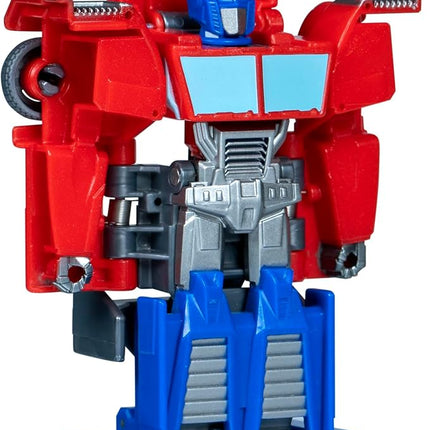 Transformers EarthSpark 1-Step Smash Changers Optimus Prime 4-Inch Action Figure, Robot Toys for Boys and Girls 6 and Up