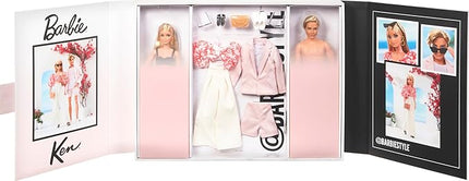 Barbie Style Doll 2-Pack and Ken Dolls Dressed in Resort-Wear Fashions and Swimsuits, Collectible Gift