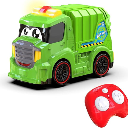 Remote Control Garbage Truck Toys for Toddlers 1-3 with Lights & Sounds RC Recycling Vehicle for Kids 3-8 Durable Waste Management Trash Truck for Boys & Girls
