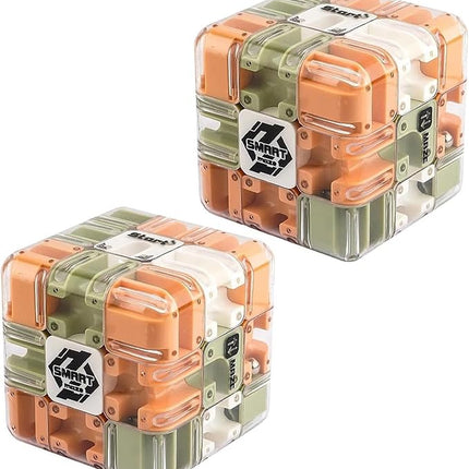 Large Labyrinth 3D Puzzles Maze Cube - Engaging Brain Teaser Toy, 3D Ball Maze, Educational Focus Game Gift for Adults Teens (2PCS)