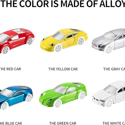 TEMI Transport Cars Carrier Set Toys w/Play Mat, Die-cast Vehicles Truck Alloy Metal Race Model Car Toys for Toddler Age 3-9 Kids Boys & Girls