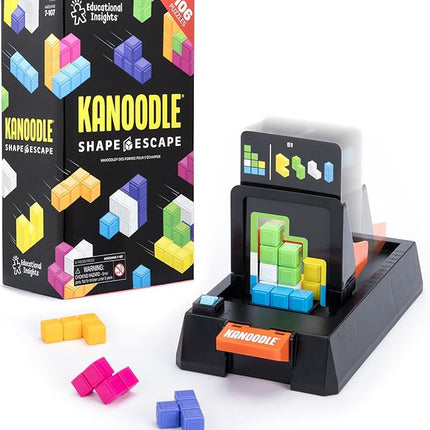 Educational Insights Kanoodle® Shape Escape – 3D Brain Teaser Puzzle, Tower Building & Shape Stacking Game, Timed Logic Challenge, Travel Games and Gifts for Kids, Teens, & Adults Ages 7+