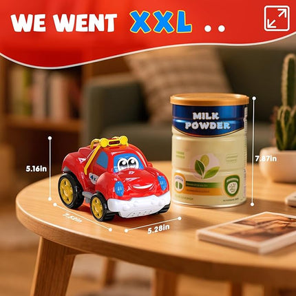 Toddler Remote Control Car Pickup Truck Toy for Kid Cartoon RC Vehicle for Toddlers 1-3 Durable Construction for Boys & Girls