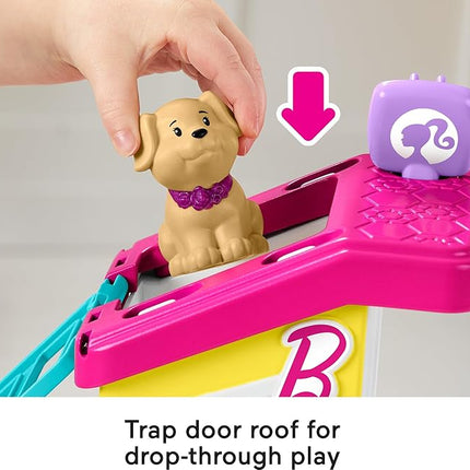 Fisher-Price Little People Barbie Toddler Toy Play and Care Pet Spa Playset with Music & Sounds for Pretend Play Kids Ages 18+ Months