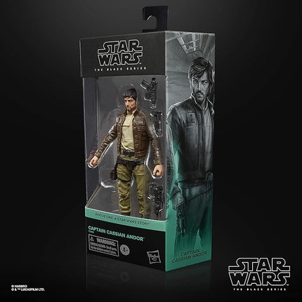 STAR WARS The Black Series Captain Cassian Andor 6-Inch-Scale Rogue One: A Story Collectible Figure, Toys for Kids Ages 4 and Up