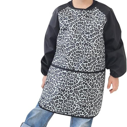 Kids Waterproof Art Smock – Long Sleeve Apron for Painting, Baking, Sensory Play (Ages 1–10)