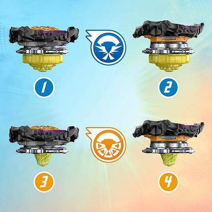 Beyblade Burst QuadStrike Light Ignite Battle Set Stadium, 2 Spinning Tops, and 2 Launchers, Toys for 8 Year Old Boys & Girls & Up (Amazon Exclusive)