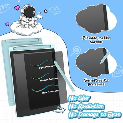 12 Pack LCD Writing Tablet for Kids, Colorful Toddler Drawing Tablet Doodle Board, Erasable Reusable Electronic Drawing Pad, LEYAOYAO Educational and Learning Toy for 3-6 Years Old Boy and Girl