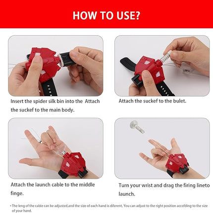 Web Launcher String Shooters Toy, Cool Gadgets String Shooter Real Silk-Can Grab Small Objects, Superhero Role-Play Cool Stuff Fun Toys Great for Men and Kids