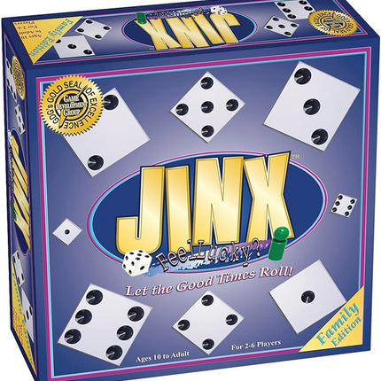 Jinx - Fast and Fun Board Game of Chance Where The Luck of The Roll Determines Your Fate - Game Night Fun for Family & Adults