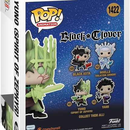Funko POP! Animation: Black Clover - Yuno - (Spirit of Zephyr) - Collectable Vinyl Figure - Gift Idea - Official Merchandise - for Kids & Adults - Anime Fans - Model Figure for Collectors and Display