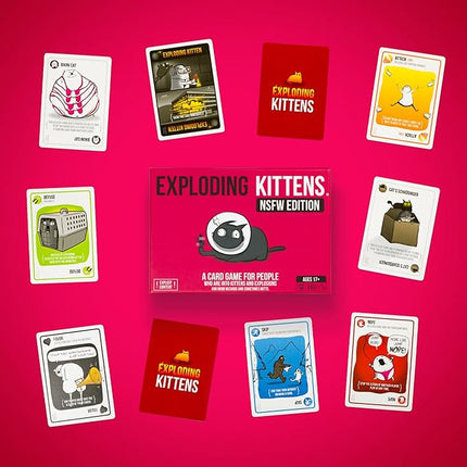 Exploding Kittens NSFW Edition 2-5 Players - Ages 17+ - 15 Minutes to Play - Party & Family Card Game for Adults