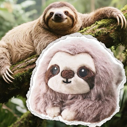 uoozii 24" | 5 Pounds Sloth Weighted Stuffed Animals with Removable Unscented Microwavable Pouch, Cute Coolable Warmable Weighted Plush Gift for Kids & Adults