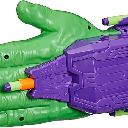 Marvel Avengers Hulk Thunderclap Blaster Roleplay Toy with 3 NERF Darts, Super Hero Toys for Kids Ages 5+