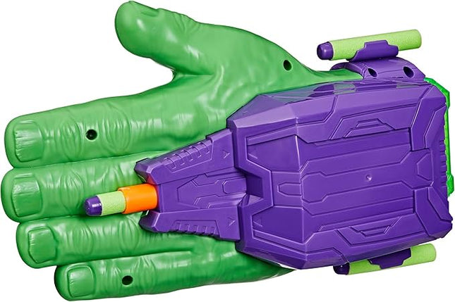 Marvel Avengers Hulk Thunderclap Blaster Roleplay Toy with 3 NERF Darts, Super Hero Toys for Kids Ages 5+