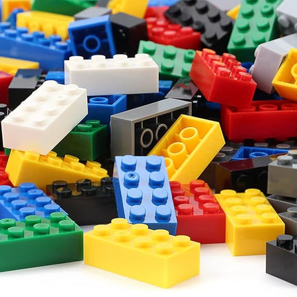 Feleph 2x4 Bricks 320 Pieces Multicolored Basic Parts Building kit Creative Play Set Blocks Toy Accessories Compatible with 3001 Major Brands (8 Mixed Color)