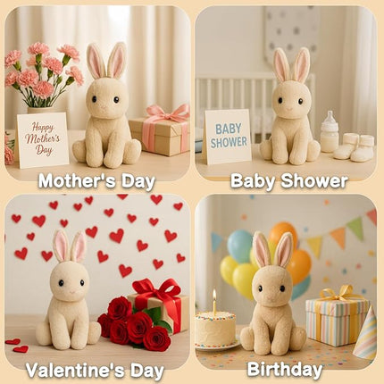 17.3-Inch Rabbit Bunny Stuffed Animal Plush Toy for Kids, Boys, Girls, Babies - Perfect Birthday, Easter, and Christmas Bedtime Gift