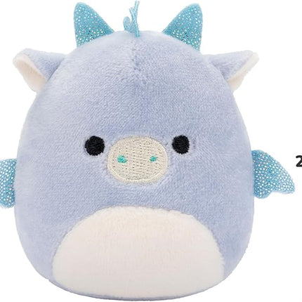 Squishmallows Original Micromallows 6-Pack – Danny Dinosaur, Dane Dragon, Malcolm Mushroom, Lena Guava Fruit, Leonard Lion, Noah Seal