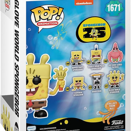Funko POP! TV: Spongebob Squarepants 25th Anniversary - Spongebob Squarepants with Glove Light - Collectable Vinyl Figure - Gift Idea - Official Merchandise - for Kids & Adults - TV Fans