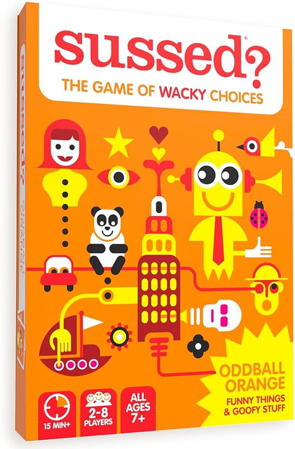 SUSSED The Wacky ‘What Would You Do’ Travel Card Game - Social Fun for Kids and Teens - Fun Boo Basket Stuffer for Families - Ages 7+ - Orange Pack