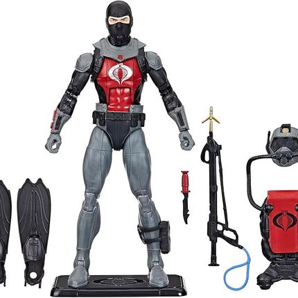 G.I. Joe Classified Series Retro Cardback Cobra EEL, Collectible 6 Inch Action Figure with 7 Accessories