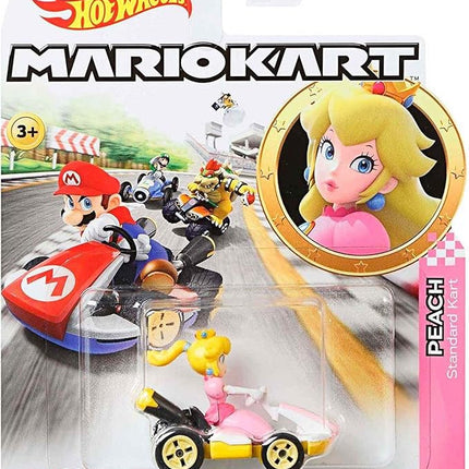 Hot Wheels GBG28 Mario Kart 1:64 Die-Cast Peach with Standard Kart Vehicle