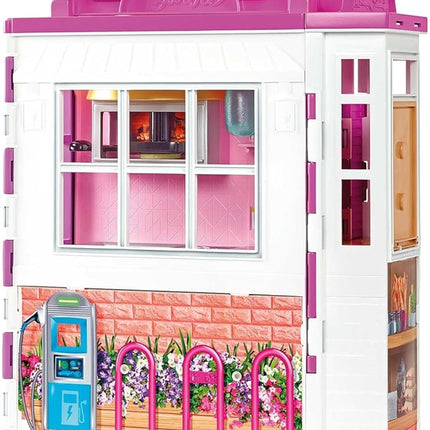Barbie HBB91 - Zestaw zabawowy Restauracja z lalką i 30+ częściami, prezent dla dzieci, wiek 3+