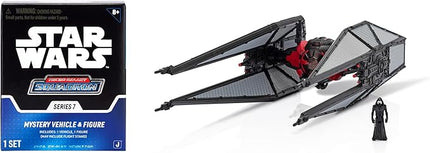 Star Wars Micro Galaxy Squadron TIE Whisper Mystery Bundle - 5-Inch Vehicle and 2.5-Inch Vehicle with Micro Figure Accessories