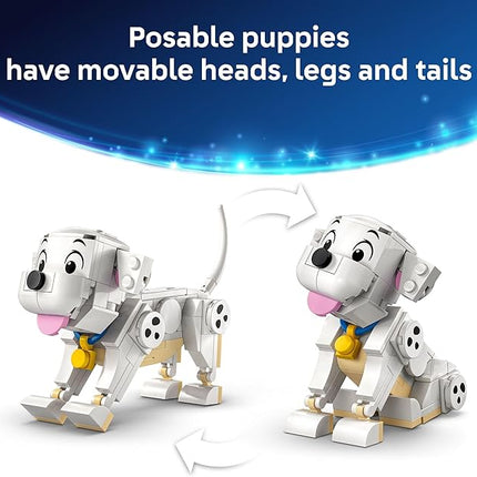LEGO Disney Lucky & Penny 101 Dalmatians Puppies Building Toys - Pretend Play Set for Girls & Boys, Ages 6+ - Learning and Educational Toy - Gift for Christmas - 43271