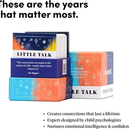 Little Talk Conversation Cards for Kids – 170 Prompts for Social Skills, Family Games, Travel & Therapy – BestSelf Deck for Ages 4-12, ADHD Tools, Homeschool Gifts & Road Trip Activities