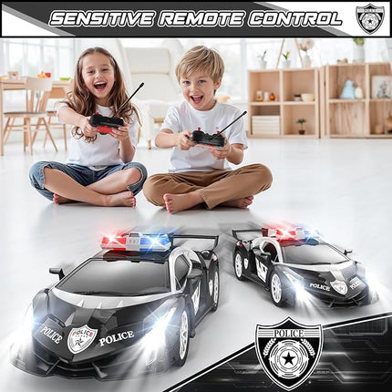 Growsland Remote Control Car Rc Cars for Boys 4-7 8-12, Kids Car Toys for Boys with Cool Flashing Light, Vehicle Hobby Race Cars Toys for Boy Girls Ages 4-6 5-7 6-8 8-12 Birthday Gift