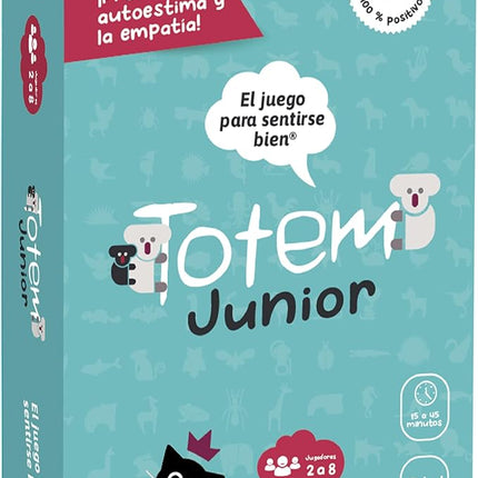 Totem Español Junior Juego para Niños – Juego de Cartas Educativo y Divertido para 5 Años+, Fomenta Autoestima y Empatía, Actividades para la Escuela y la Familia (Junior Edition - Spanish Box)